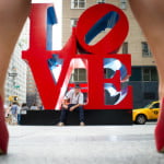 LOVE NY statue on 6th Avenue